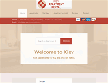 Tablet Screenshot of kiev-apartmentrental.com